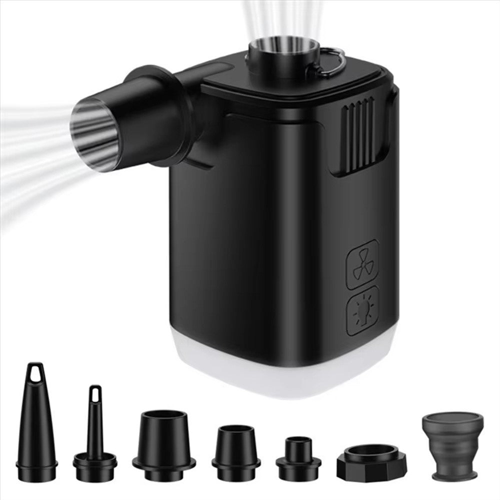 H9727 Multifunction Mini Inflator Portable Wireless Air Pump with LED Light and Power Bank Function