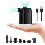 H9727 Multifunction Mini Inflator Portable Wireless Air Pump with LED Light and Power Bank Function