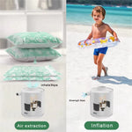 H9725 Portable Wireless Air Pump Rechargeable Electric Inflator Deflator for Swimming Rings / Air Beds