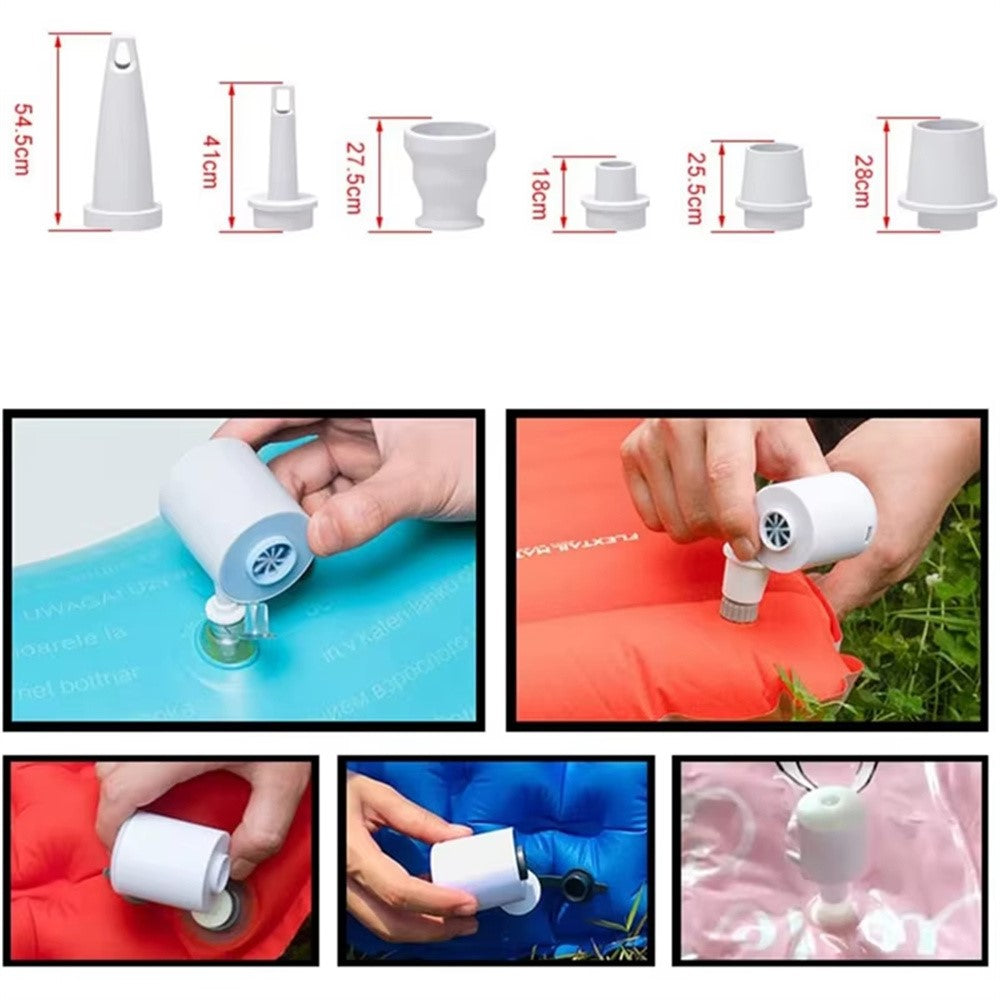 H9725 Portable Wireless Air Pump Rechargeable Electric Inflator Deflator for Swimming Rings / Air Beds