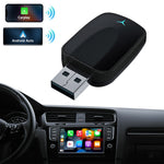 AB051E 2-in-1 CarPlay Android Auto Wireless Adapter Bluetooth-Compatible WiFi Connection USB Dongle