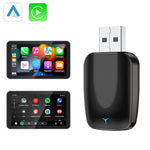 AB051E 2-in-1 CarPlay Android Auto Wireless Adapter Bluetooth-Compatible WiFi Connection USB Dongle
