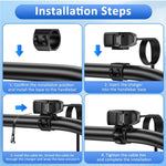 18W 5V / 3A Motorcycle Handlebar USB Charger IP66 Waterproof SAE to USB Fast Charging Adapter