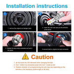 K9S 1 Pair H7 LED Headlight Bulbs 6000K IP68 Waterproof Aluminum Alloy Car Headlamps