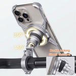 Z10 For iPhone 16 Pro Max Motorcycle Mount Magnetic Phone Holder Anti Shake Cycling Bracket