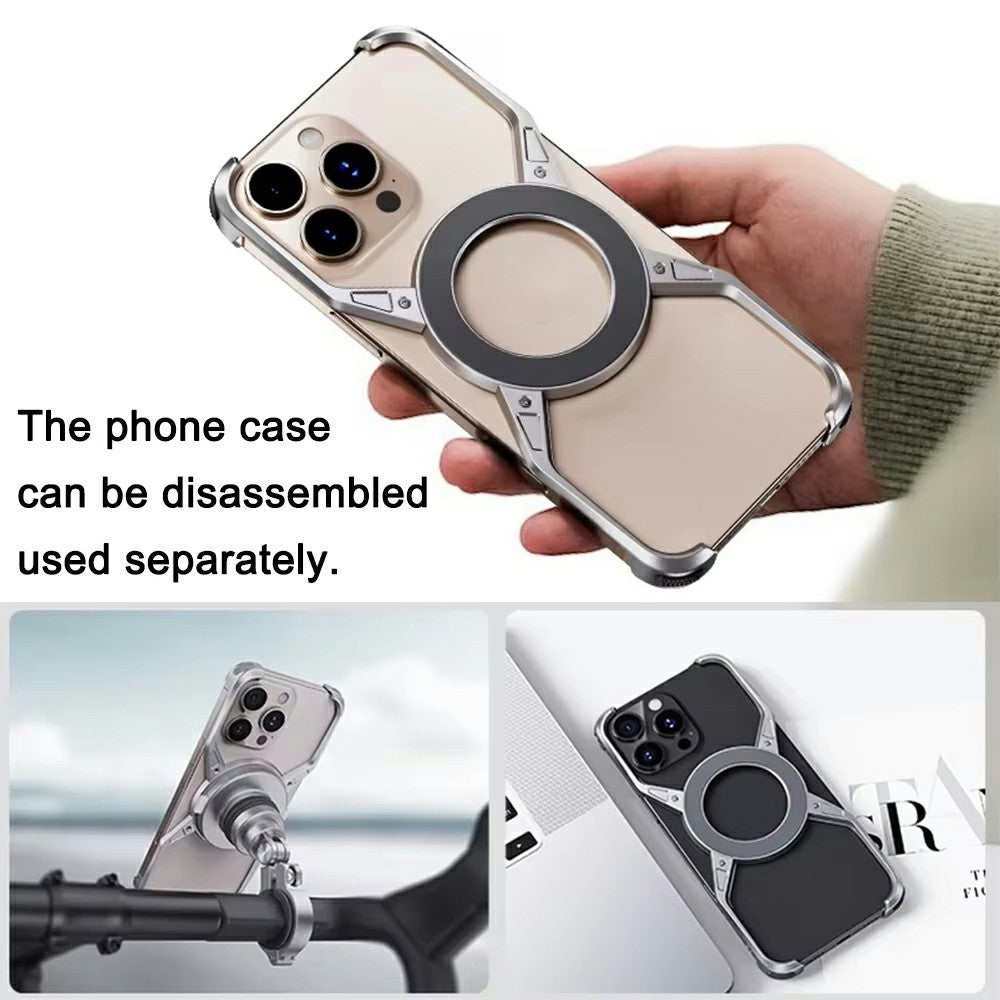 Z10 For iPhone 16 Pro Max Motorcycle Mount Magnetic Phone Holder Anti Shake Cycling Bracket