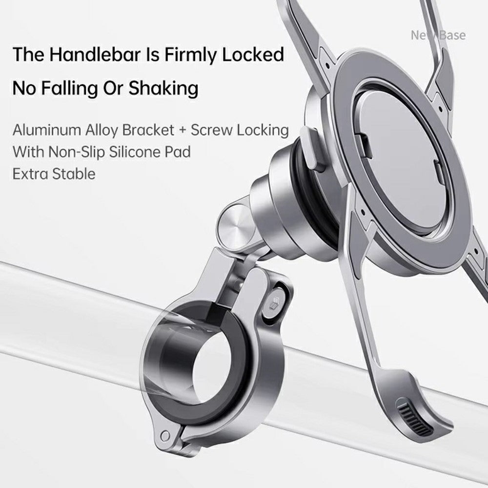 Z10 For iPhone 16 Pro Max Motorcycle Mount Magnetic Phone Holder Anti Shake Cycling Bracket