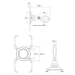 Z10 For iPhone 16 Pro Max Motorcycle Mount Magnetic Phone Holder Anti Shake Cycling Bracket