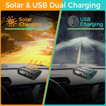 T11 Beep Version Solar  /  USB Dual Power Real Time Display TPMS Tire Pressure Monitoring System with 4 External Sensor