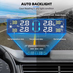T11 Beep Version Solar  /  USB Dual Power Real Time Display TPMS Tire Pressure Monitoring System with 4 External Sensor