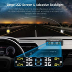 T11 Beep Version Solar  /  USB Dual Power Real Time Display TPMS Tire Pressure Monitoring System with 4 External Sensor