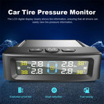 T12 TPMS Tire Pressure Monitoring System for Cars Real Time Display Solar  /  USB Charging with 4 External Sensors
