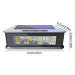 T15 Solar TPMS Car Tire Pressure Cabin Temperature Monitoring System with 4 Internal Sensors