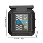 MT20 USB / Solar Charging Motorcycle TPMS Tire Pressure Monitoring System with Real Time Display