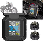 MT20 USB / Solar Charging Motorcycle TPMS Tire Pressure Monitoring System with Real Time Display