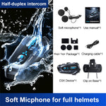 D3X For Motorcycle Helmet Bluetooth-compatible Headset 600m Half Duplex Intercom System