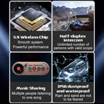 D3X For Motorcycle Helmet Bluetooth-compatible Headset 600m Half Duplex Intercom System