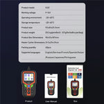 V321 2.4 Inch Color Screen OBD2 Car Diagnostic Scanner Engine Code Reader Battery Health Test Tool