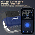 DA200 Bluetooth-compatible OBD2 Car Diagnostic Scanner Engine Fault Code Reader Vehicle Diagnostic Tool