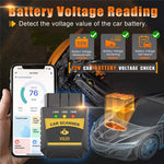 V020 Bluetooth-compatible OBD2 Scanner ELM327 Car Diagnostic Tool Battery Tester Engine Fault Code Reader