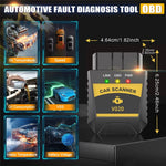 V020 Bluetooth-compatible OBD2 Scanner ELM327 Car Diagnostic Tool Battery Tester Engine Fault Code Reader