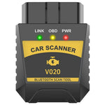 V020 Bluetooth-compatible OBD2 Scanner ELM327 Car Diagnostic Tool Battery Tester Engine Fault Code Reader