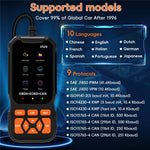 V520 2.8 Inch TFT Color Screen OBD2 Car Diagnostic Scanner for 1996 and Later Vehicles Engine Check Fault Codes Reader