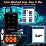 V520 2.8 Inch TFT Color Screen OBD2 Car Diagnostic Scanner for 1996 and Later Vehicles Engine Check Fault Codes Reader