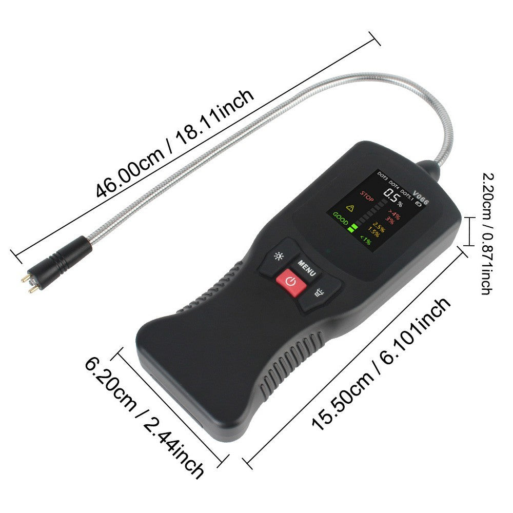 V066 Brake Fluid Tester for Car Diagnostics Water Content Measurement DOT3 DOT4 DOT5.1 Compatible