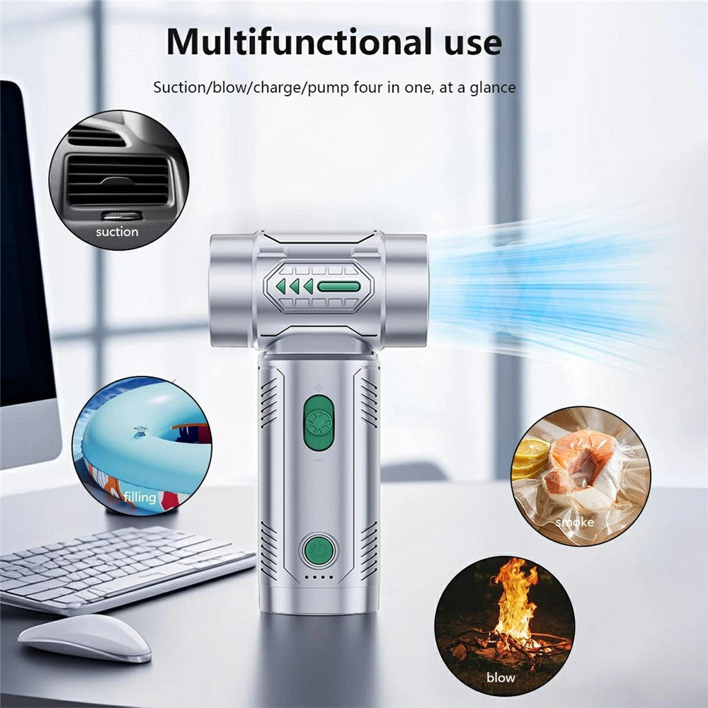 2-in-1 Car Wireless Handheld Turbofan 3 Adjustable Gears 4500Pa 100000 RPM High-Speed Vacuum Blower