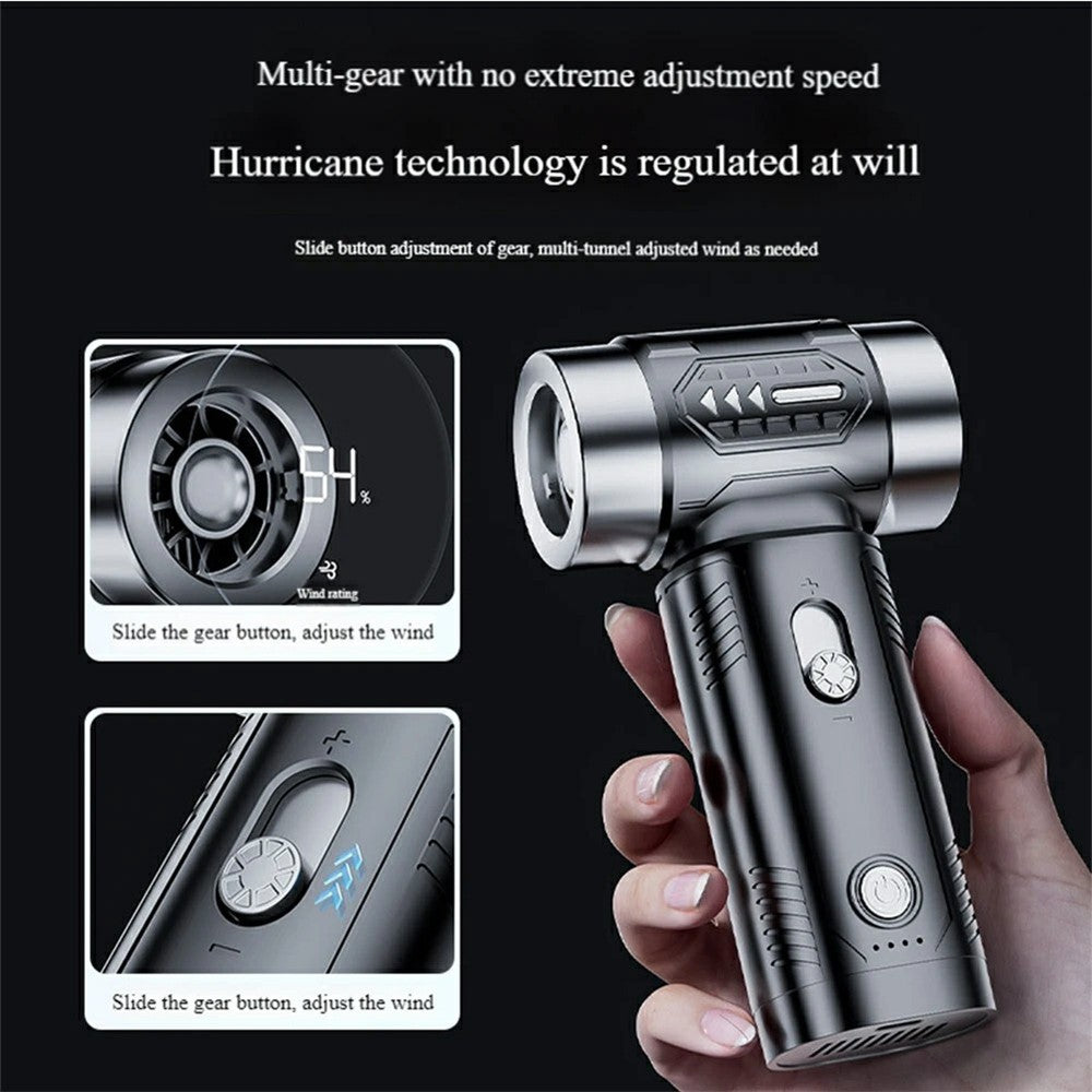 2-in-1 Car Wireless Handheld Turbofan 3 Adjustable Gears 4500Pa 100000 RPM High-Speed Vacuum Blower