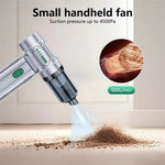 2-in-1 Car Wireless Handheld Turbofan 3 Adjustable Gears 4500Pa 100000 RPM High-Speed Vacuum Blower