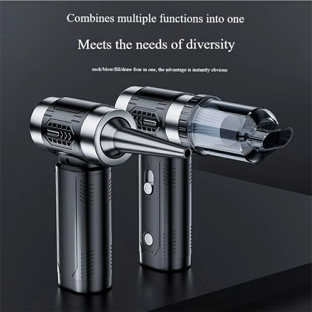2-in-1 Car Wireless Handheld Turbofan 3 Adjustable Gears 4500Pa 100000 RPM High-Speed Vacuum Blower