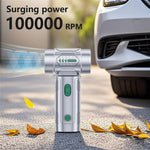 2-in-1 Car Wireless Handheld Turbofan 3 Adjustable Gears 4500Pa 100000 RPM High-Speed Vacuum Blower
