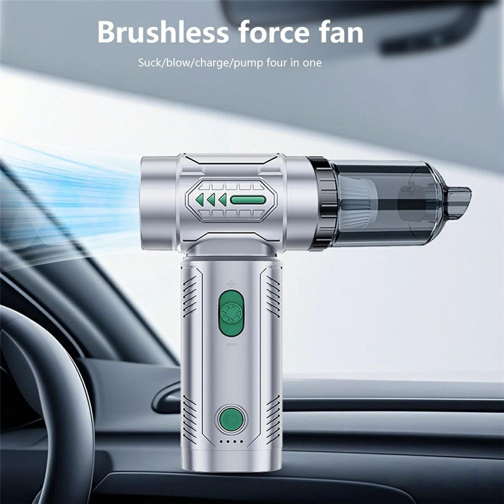 2-in-1 Car Wireless Handheld Turbofan 3 Adjustable Gears 4500Pa 100000 RPM High-Speed Vacuum Blower