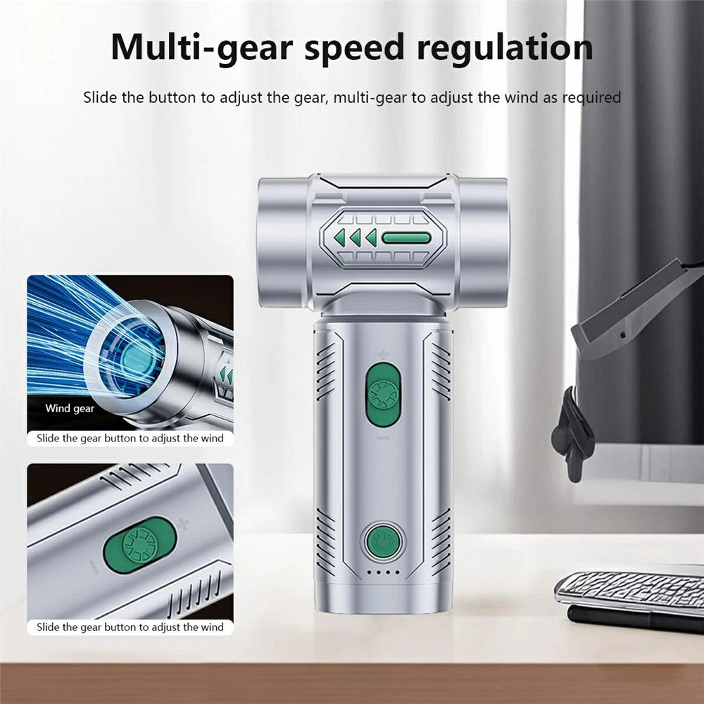 2-in-1 Car Wireless Handheld Turbofan 3 Adjustable Gears 4500Pa 100000 RPM High-Speed Vacuum Blower