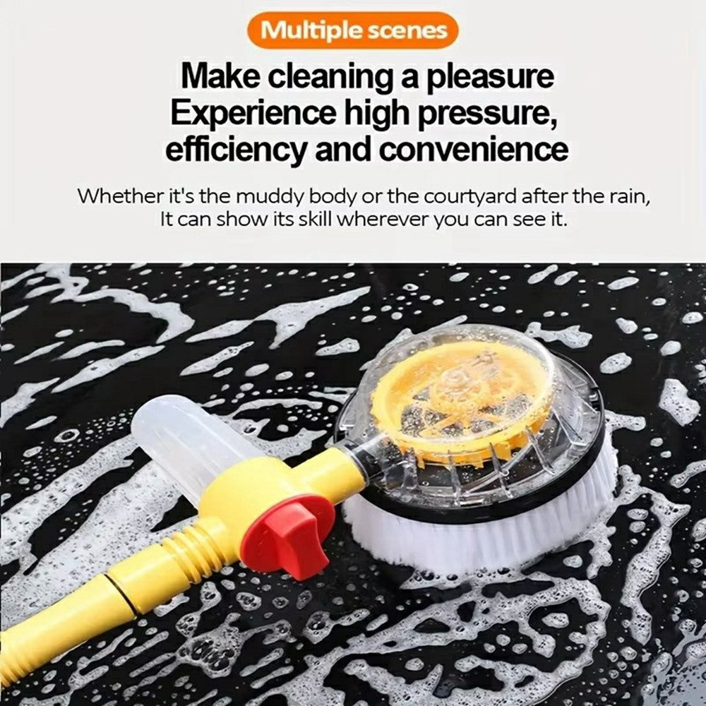 Soft Chenille Car Wash Brush Long Handle Rotary Mop Automatic Foam Cleaner High Pressure Washing Kit