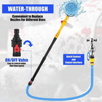 Portable Car Washing Kit with Multifunction Spray Head Soft Chenille Wash Brush Rotary Mop Automatic Foam Cleaner