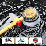 Portable Car Washing Kit with Multifunction Spray Head Soft Chenille Wash Brush Rotary Mop Automatic Foam Cleaner