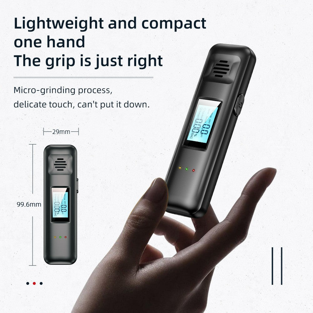 Portable Breathalyzer Drunk Driving Detection Non Contact LED Display Digital Alcohol Tester