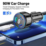 3 Port Billader QC3.0 USB + PD 30W USB C Hurtig Oplader Adapter til iPhone Samsung Xiaomi