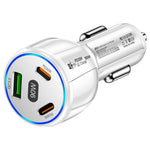 3 Port Billader QC3.0 USB + PD 30W USB C Hurtig Oplader Adapter til iPhone Samsung Xiaomi