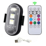 Magnetic Fixation Remote Control Wireless LED Strobe Light for Car / Motorcycle / Drone 8 Colors 10 Modes Warning Lamp