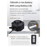 SF32 Waterproof Motorcycle Anti-Theft Alarm USB Rechargeable Wireless Bicycle Alarm System with Remote