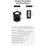 SF32 Waterproof Motorcycle Anti-Theft Alarm USB Rechargeable Wireless Bicycle Alarm System with Remote