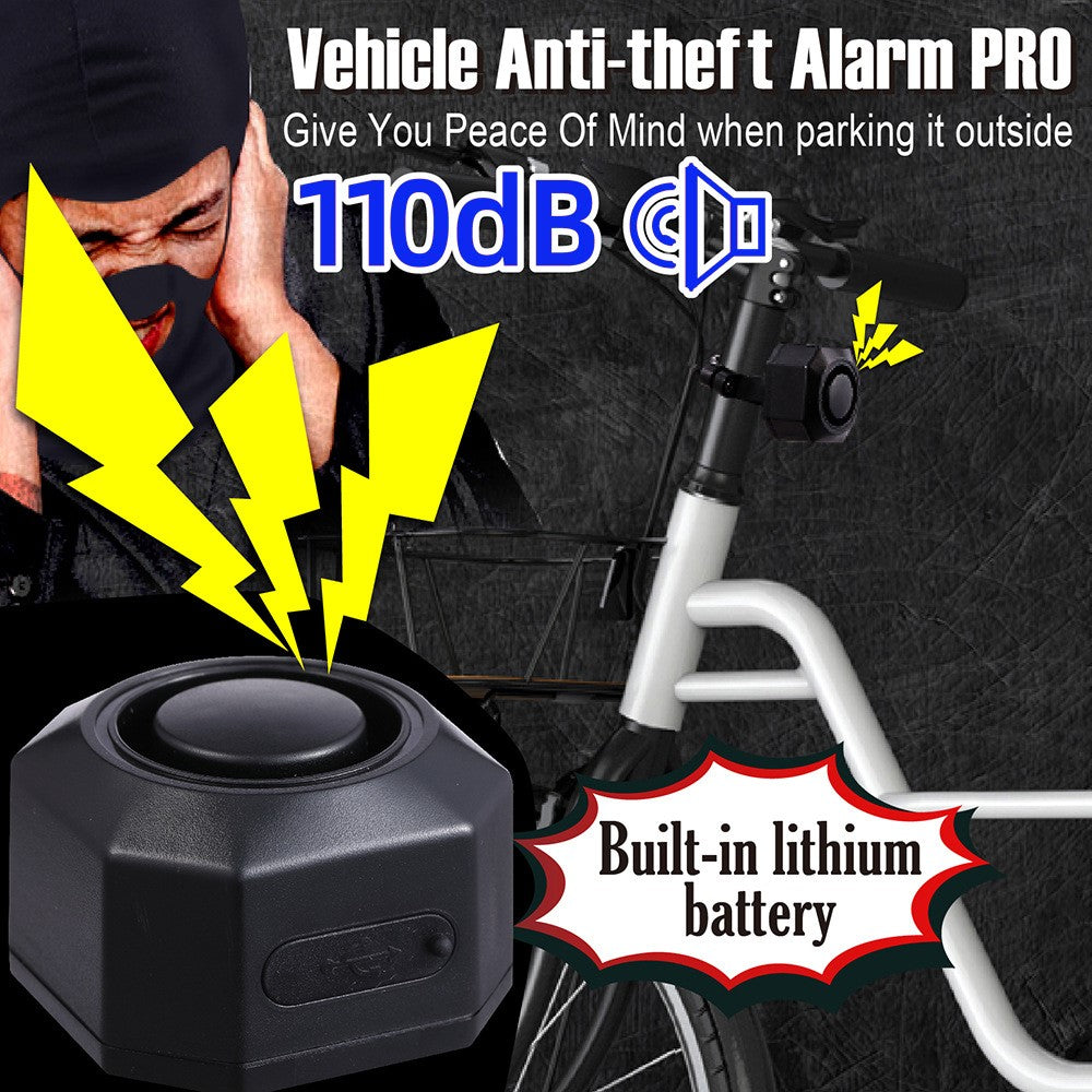 SF32 Waterproof Motorcycle Anti-Theft Alarm USB Rechargeable Wireless Bicycle Alarm System with Remote