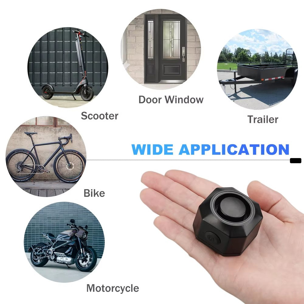 SF32 Waterproof Motorcycle Anti-Theft Alarm USB Rechargeable Wireless Bicycle Alarm System with Remote