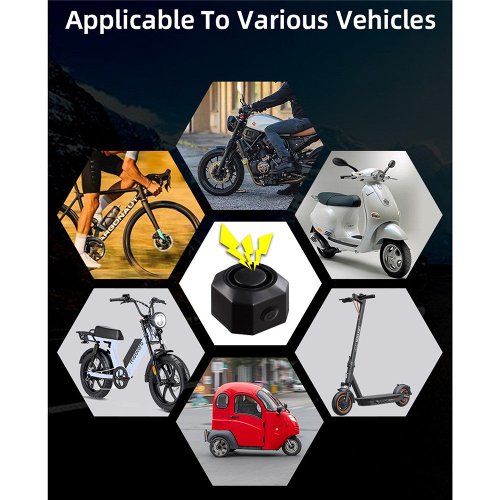 SF32 Waterproof Motorcycle Anti-Theft Alarm USB Rechargeable Wireless Bicycle Alarm System with Remote