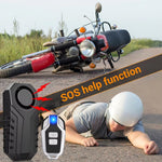SF22R+09C Trådlöst Motorcykel Larmsystem med Fjärrkontroll USB Uppladdningsbar Vattentät Cykel Stöldskydd