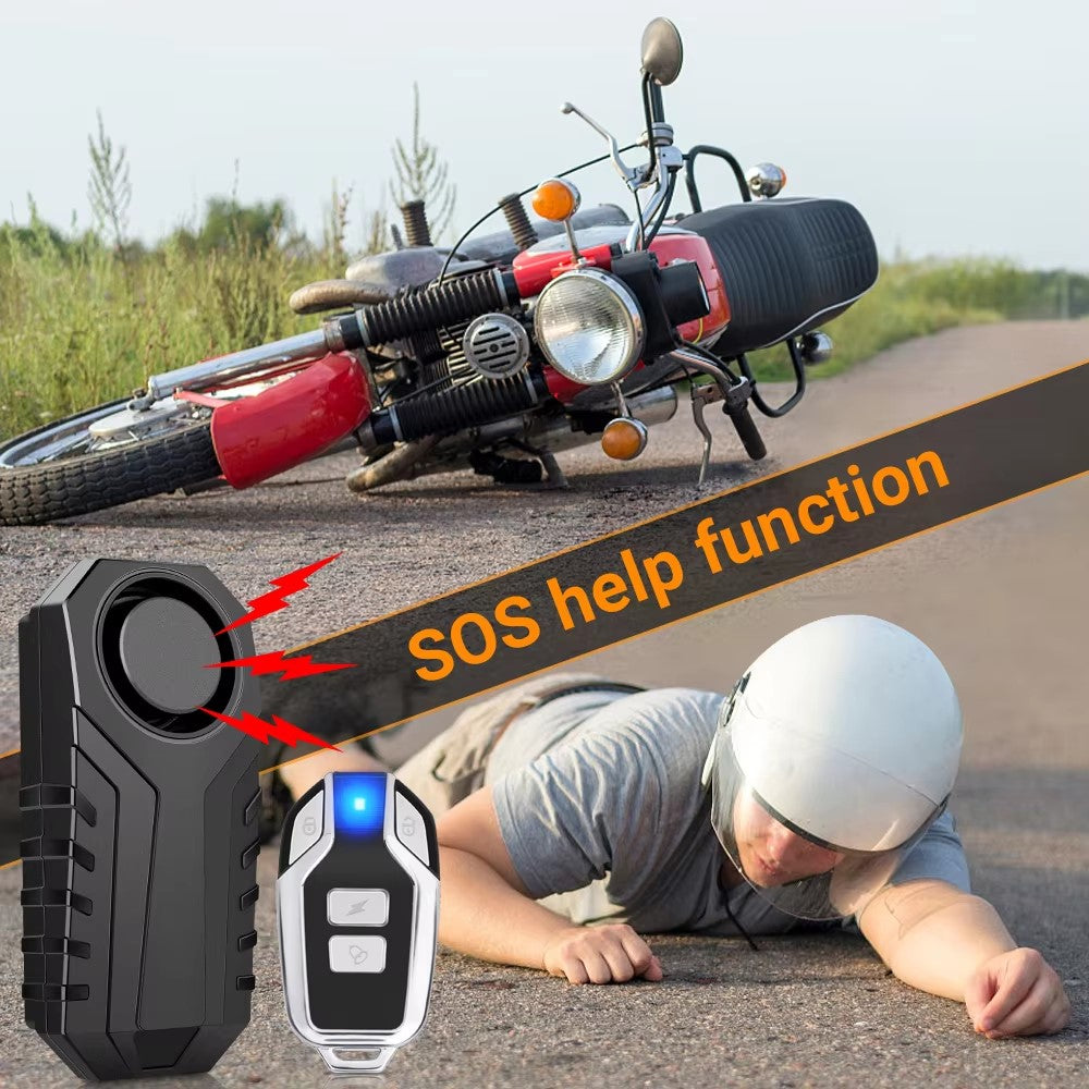 SF22R+09C Trådlöst Motorcykel Larmsystem med Fjärrkontroll USB Uppladdningsbar Vattentät Cykel Stöldskydd